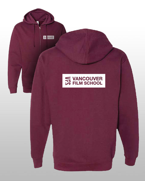 Classic VFS Zip Hoodie - Maroon